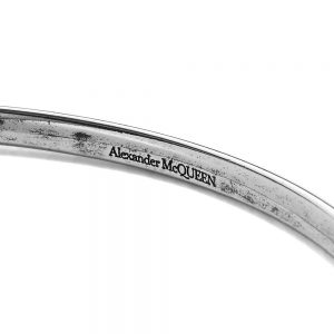 Alexander McQueen Thin Twin Skull Bracelet
