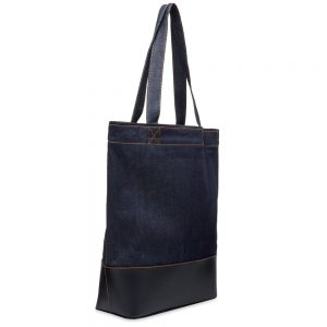 A.P.C. Axelle Denim & Leather Tote