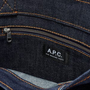 A.P.C. Axelle Denim & Leather Tote