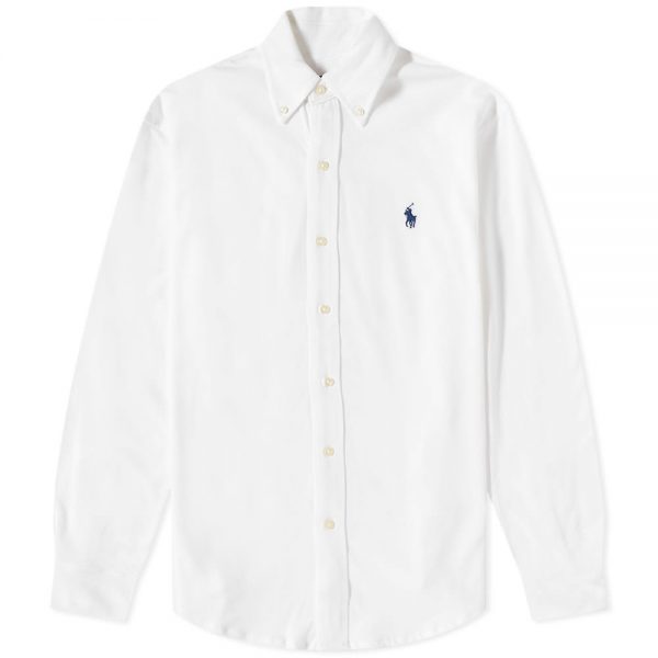 Polo Ralph Lauren Slim Fit Button Down Pique Shirt