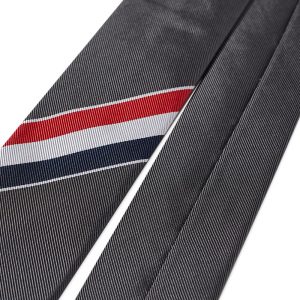 Thom Browne Grosgrain Stripe Tie