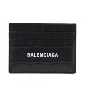 Balenciaga Croc Embossed Logo Card Holder