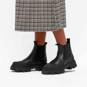 GANNI Calf Leather Ankle Boot