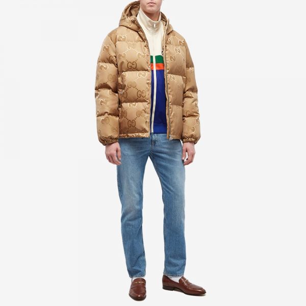Gucci Jumbo GG Jacquard Down Hooded Jacket