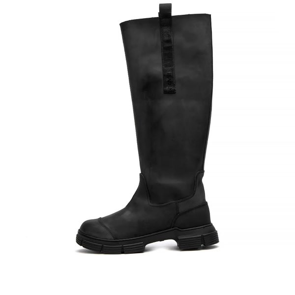 GANNI Recycled Rubber High Leg Boot