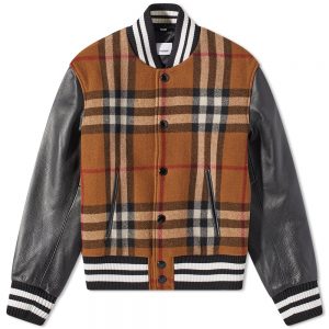 Burberry Felton Check Varsity Jacket
