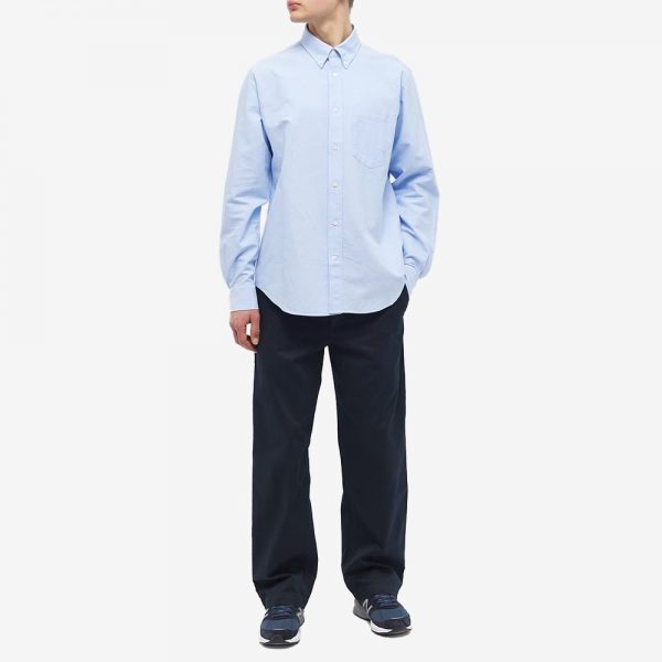 Norse Projects Algot Oxford Monogram Button Down Shirt