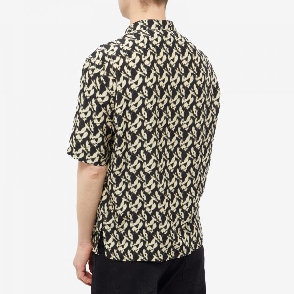 Saint Laurent Geometric Print Short Sleeve Shirt