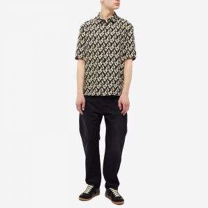 Saint Laurent Geometric Print Short Sleeve Shirt
