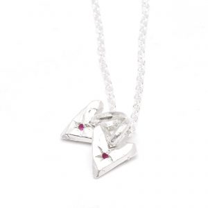 The Ouze Twin Hearts Necklace