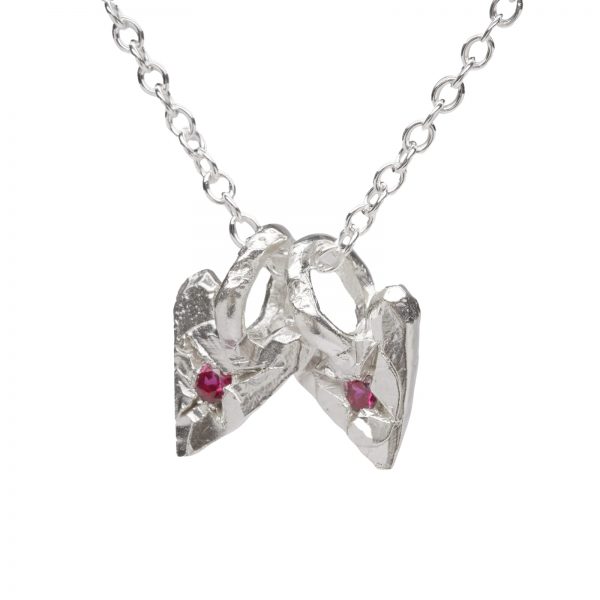 The Ouze Twin Hearts Necklace