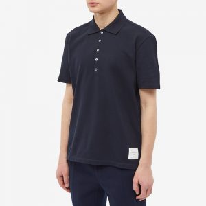 Thom Browne Back Stripe Relaxed Fit Polo