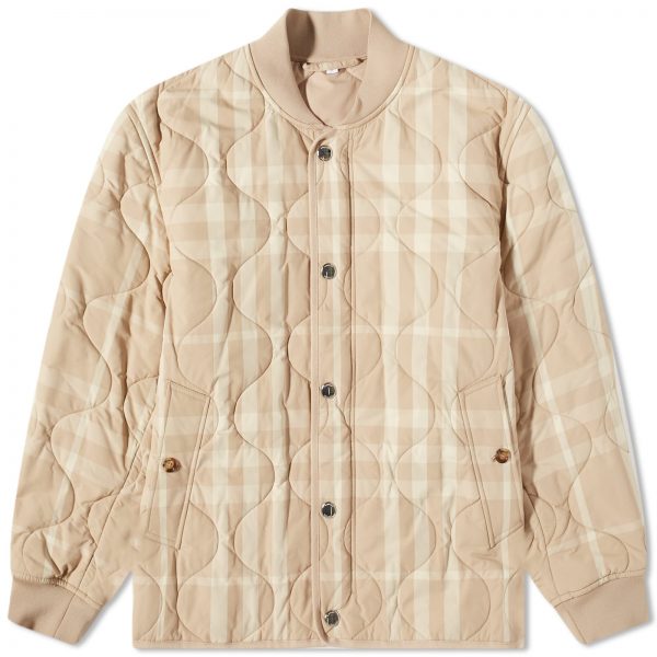 Burberry Broadfield Quilt Check Jacket