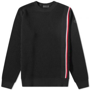 Moncler Tricolor Taping Crew Knit