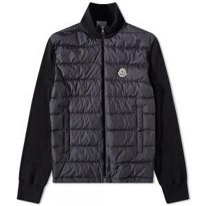 Moncler Hooded Down Knit Jacket