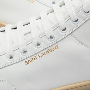 Saint Laurent Sl-39 Mid Top Aged Sneaker