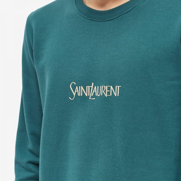 Saint Laurent Vintage Logo Crew Sweat