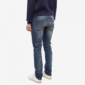 Alexander McQueen Grafiiti Logo Embroidered Washed Jeans
