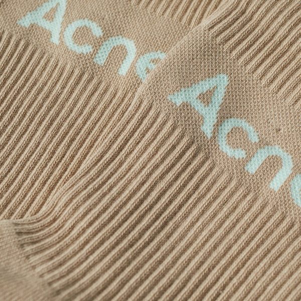 Acne Studios Short Rib Logo Sock