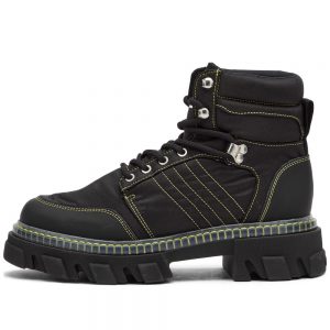 GANNI Cleated Lace Up Hiking Boot