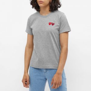 Comme des Garcons Play Women's Double Heart Logo T-Shirt