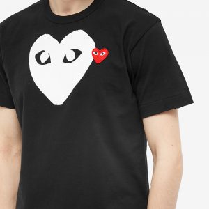 Comme des Garcons Play Double Heart Logo T-Shirt