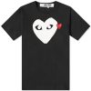 Comme des Garcons Play Double Heart Logo T-Shirt