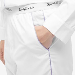 Sporty & Rich Serif Logo Pyjama Pant