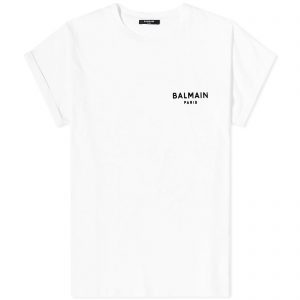 Balmain Flock Logo T-Shirt
