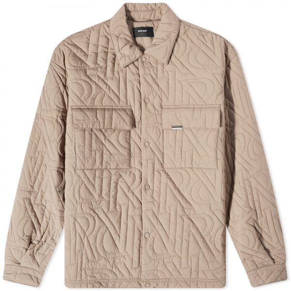 Represent Initial Quilted Overshirt