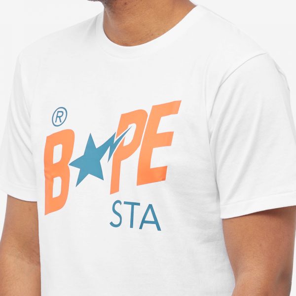 A Bathing Ape Colours Bape Sta Logo T-Shirt