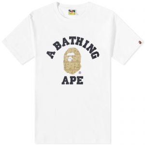 A Bathing Ape Bape Logo Monogram College T-Shirt