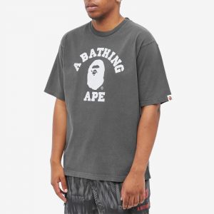 A Bathing Ape Stone Wash College Relaxed T-Shirt