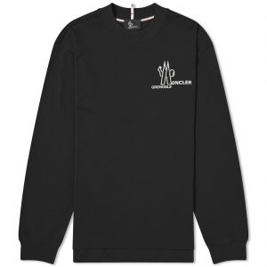 Moncler Grenoble Long Sleeve Tonal Logo T-Shirt