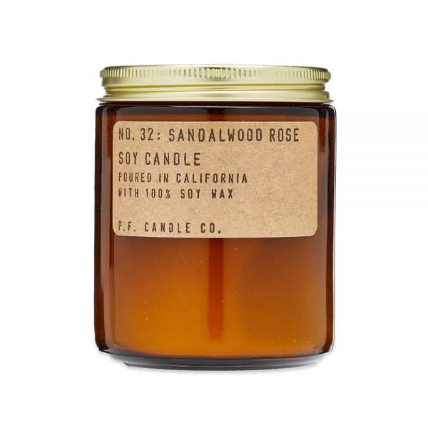 P.F. Candle Co. No.32 Sandalwood Rose Soy Candle