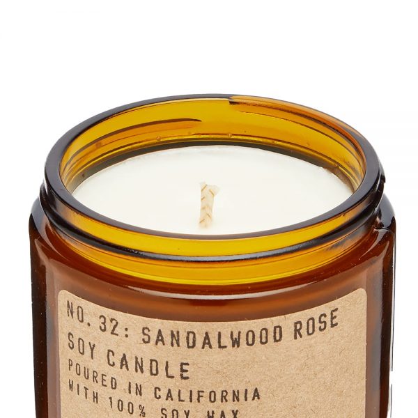 P.F. Candle Co. No.32 Sandalwood Rose Soy Candle
