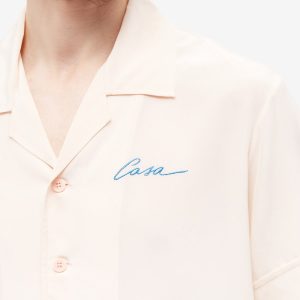 Casablanca Embroidered Logo Short Sleeve Shirt