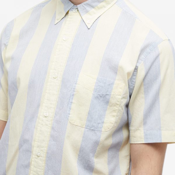 Beams Plus BD Short Sleeve Shadow Stripe Shirt