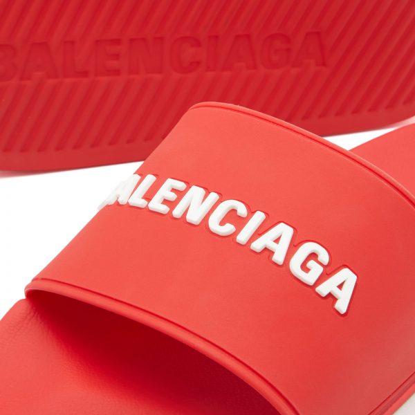 Balenciaga Logo Pool Slide