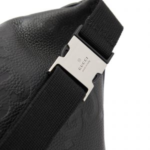 Gucci Embossed GG Leather Waist Bag