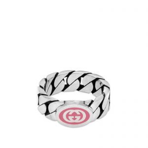 Gucci Interlocking G Enamel Ring