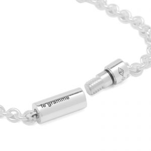 Le Gramme Polished Chain Cable Bracelet - Silver 11g