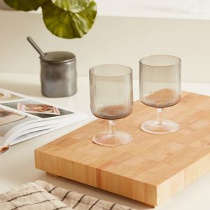 ferm LIVING Ripple Wine Glasses - Set of 2