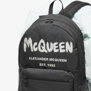 Alexander McQueen Graffitti Logo Backpack