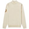 Fred Perry Intarsia Laurel Wreath Mock Neck Knit