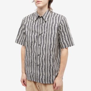 Dries Van Noten Clasen Geometric Print Short Sleeve Shirt