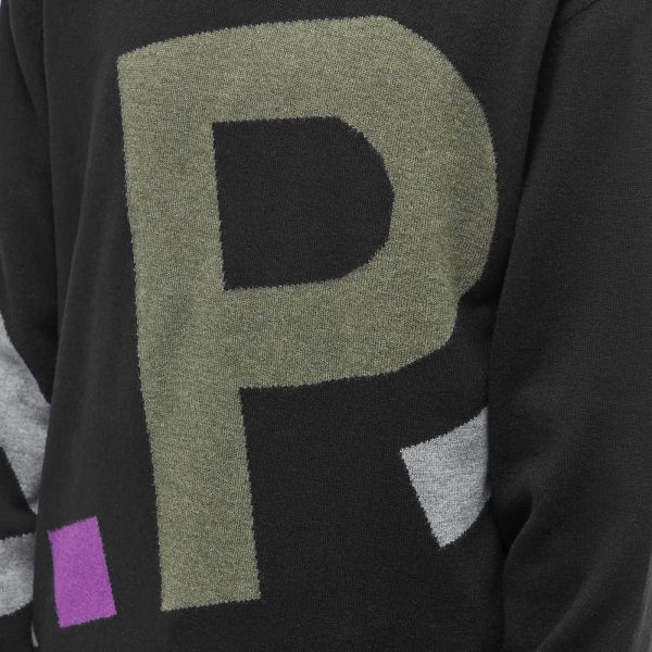 A.P.C. All Over Logo Crew Knit