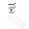 Alexander McQueen Varsity Skull Logo Sock