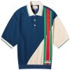 Gucci Stripe Logo Knitted Polo