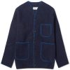 Universal Works Blanket Stitch Wool Fleece Cardigan